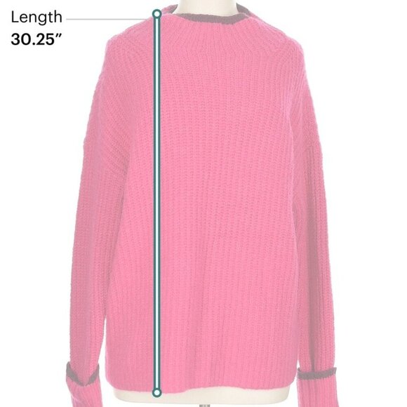 Maeve by Anthropologie Mock-Neck Color-Tipped Sweater Size M EUC - Picture 11 of 11
